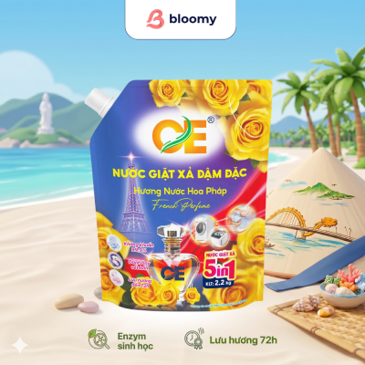 Nước Giặt Xả Đậm Đặc 5in1 | Hương Nước Hoa Pháp