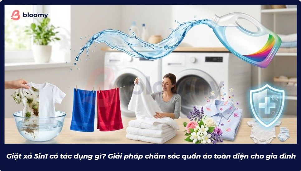 nước giặt xả 5in1 có tác dụng
