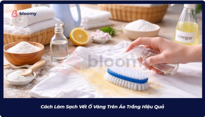 cách làm sạch vết ố vàng