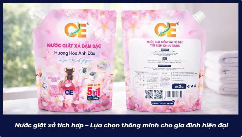 nước giặt xả tích hợp
